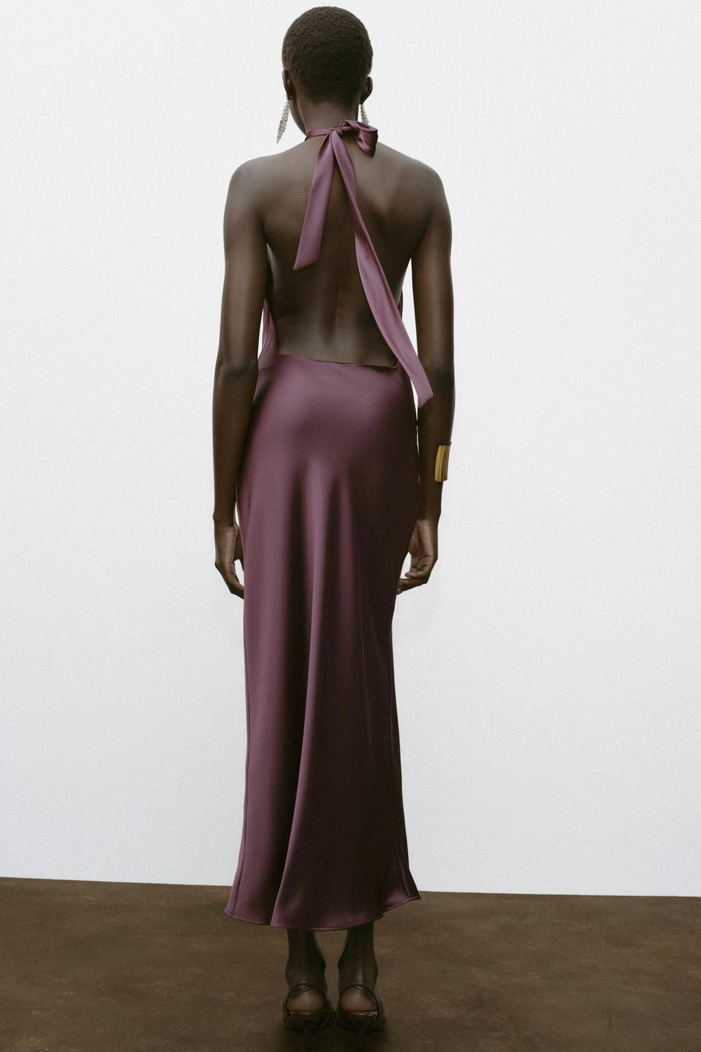 HALTER MIDI DRESS - Zara фото 5