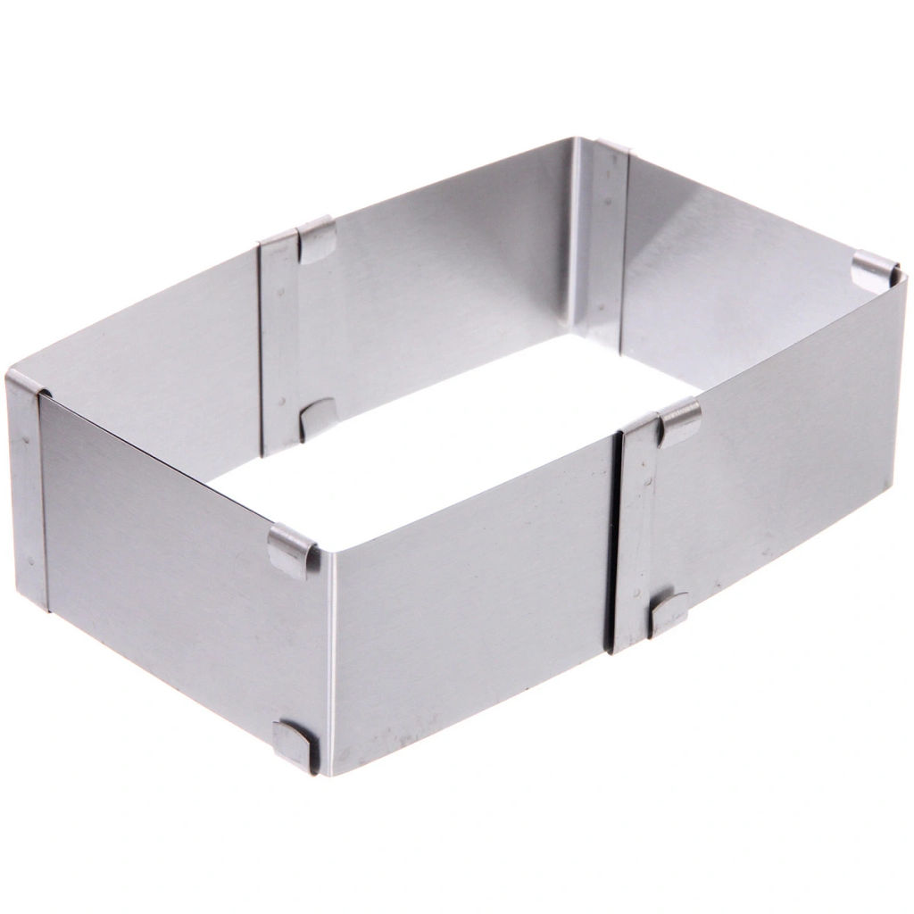 Цена за 2 шт. Форма для салата регулируемая "Квадрат"10*10*5см (до 17см)