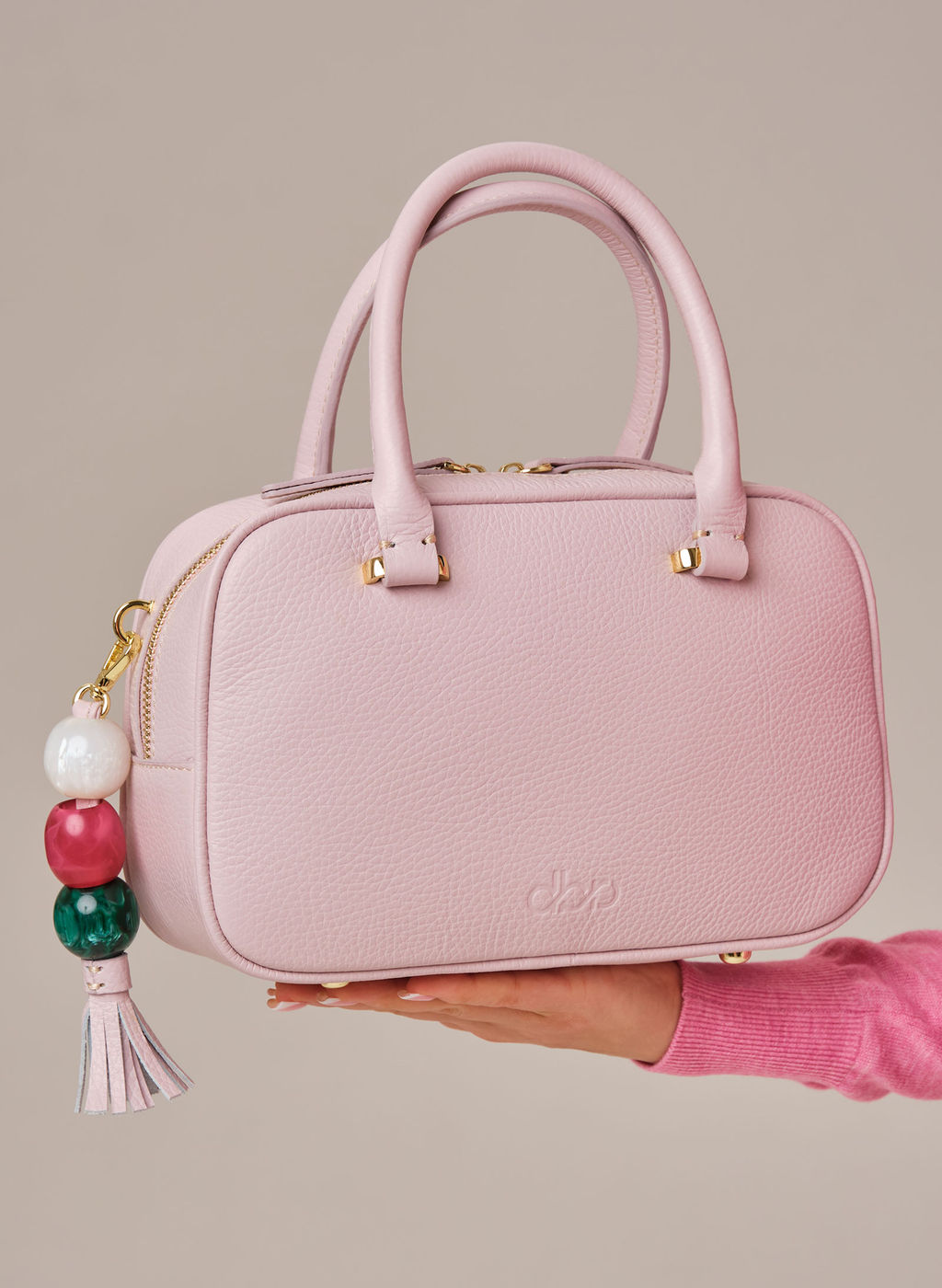 Кожаная сумка Hawaii DBR 31216 розовый дым