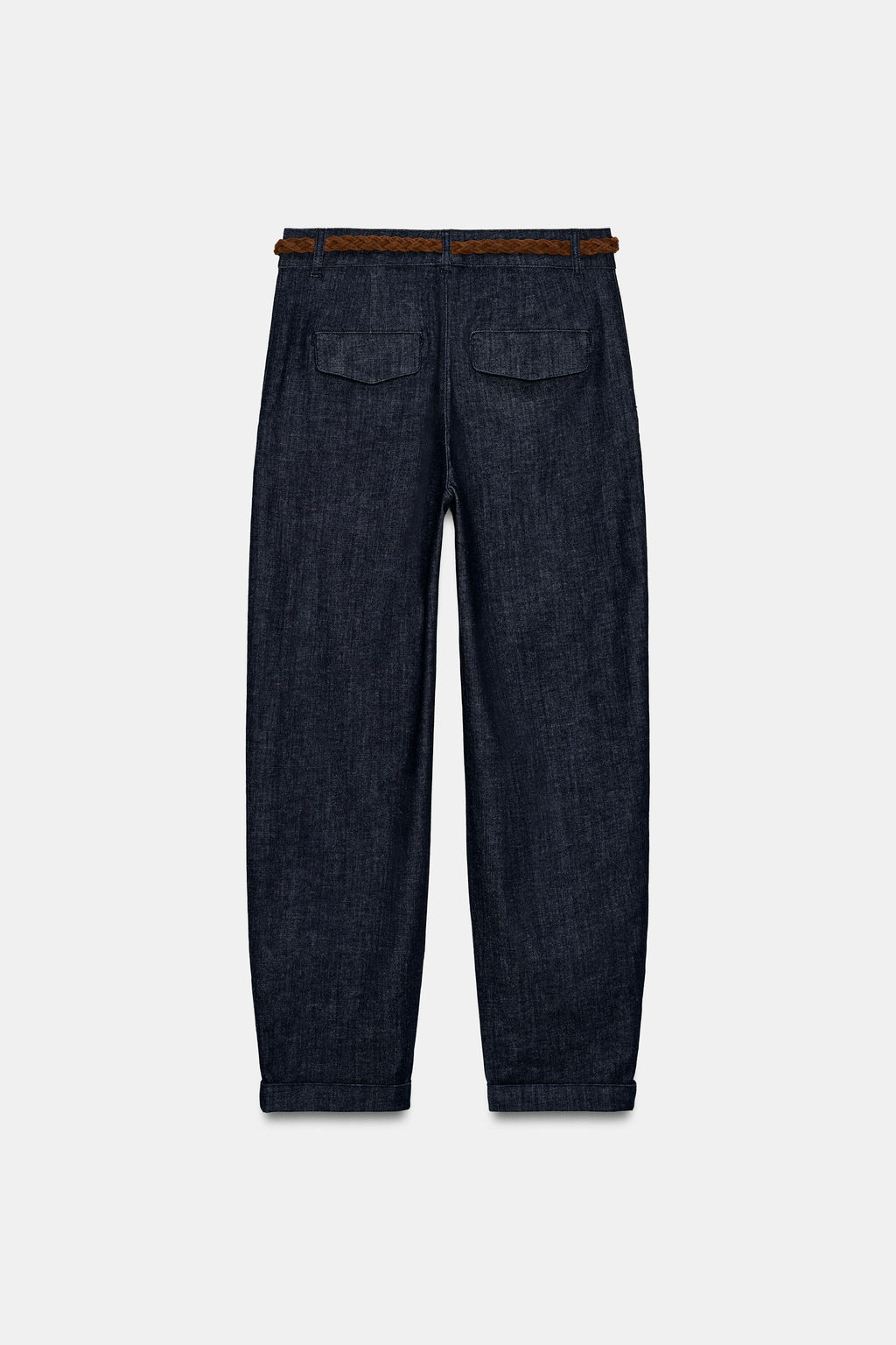 BRAIDED BELT CHINO TROUSERS - Zara фото 5