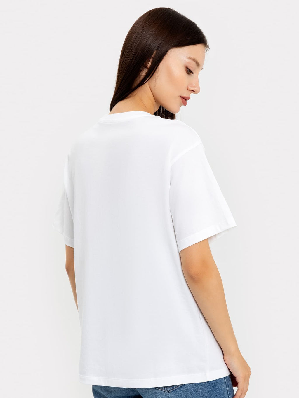 Футболка женская белая с тематическим рисунком белый +печать3 112678 - Mark formelle фото 3