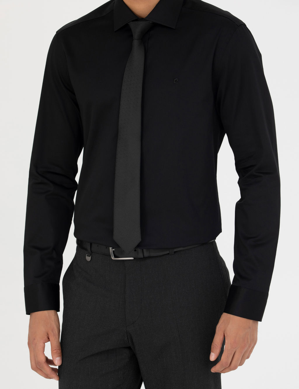 Siyah Slim Fit Uzun Kollu G_mlek