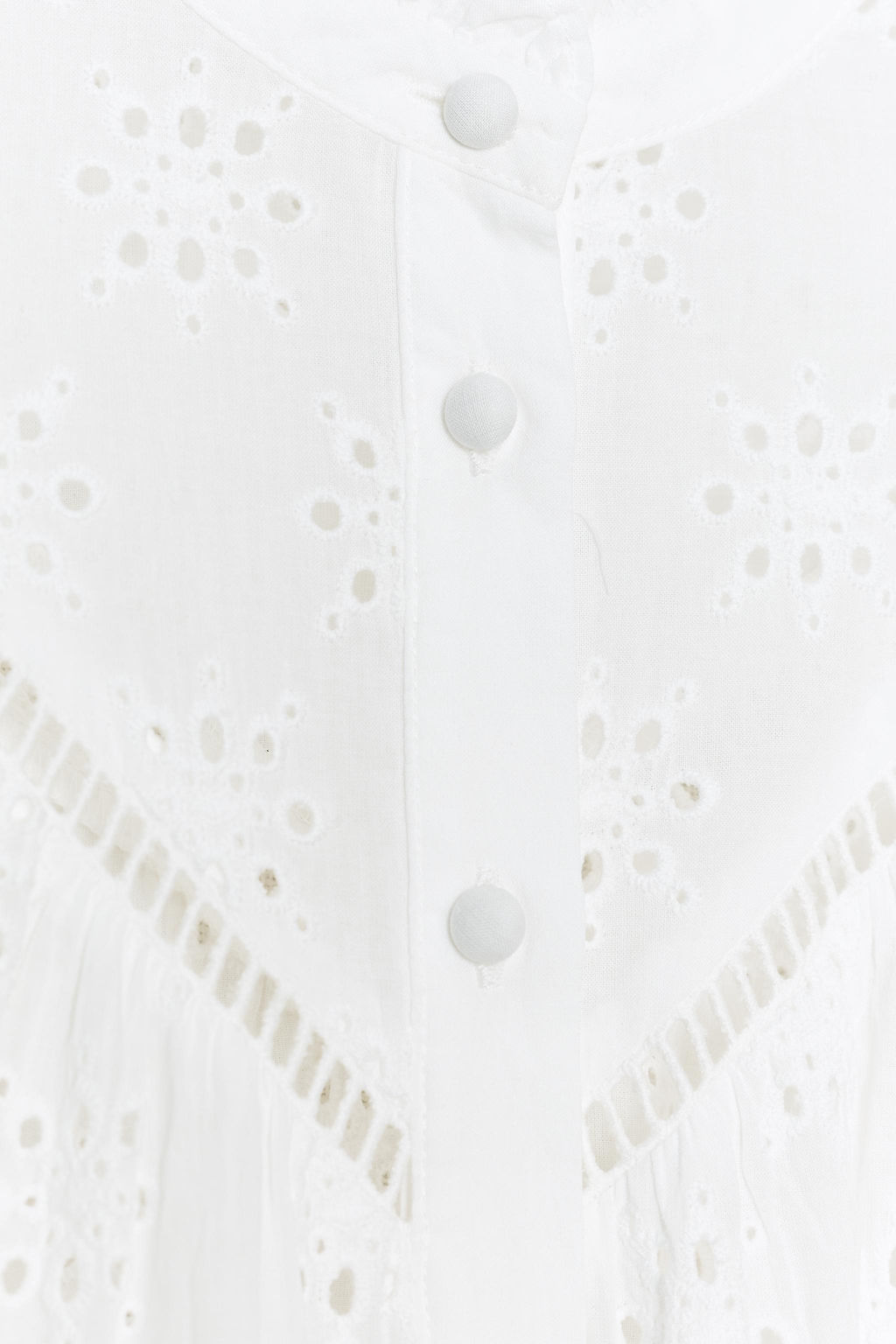 SHIRT WITH CUTWORK EMBROIDERY - Zara фото 7