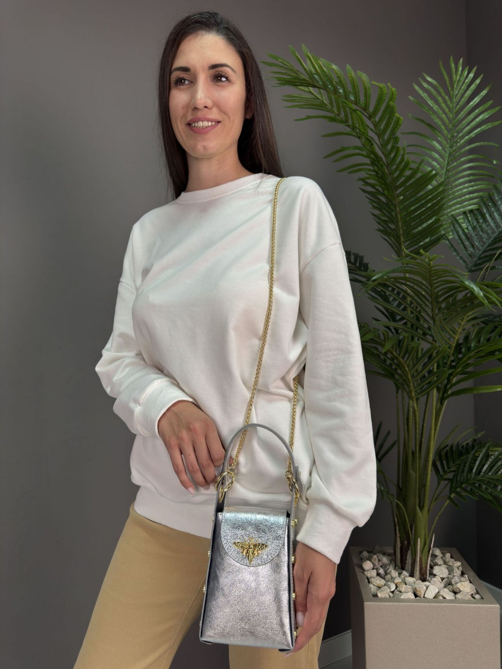 Сумка женская из телячьей кожи