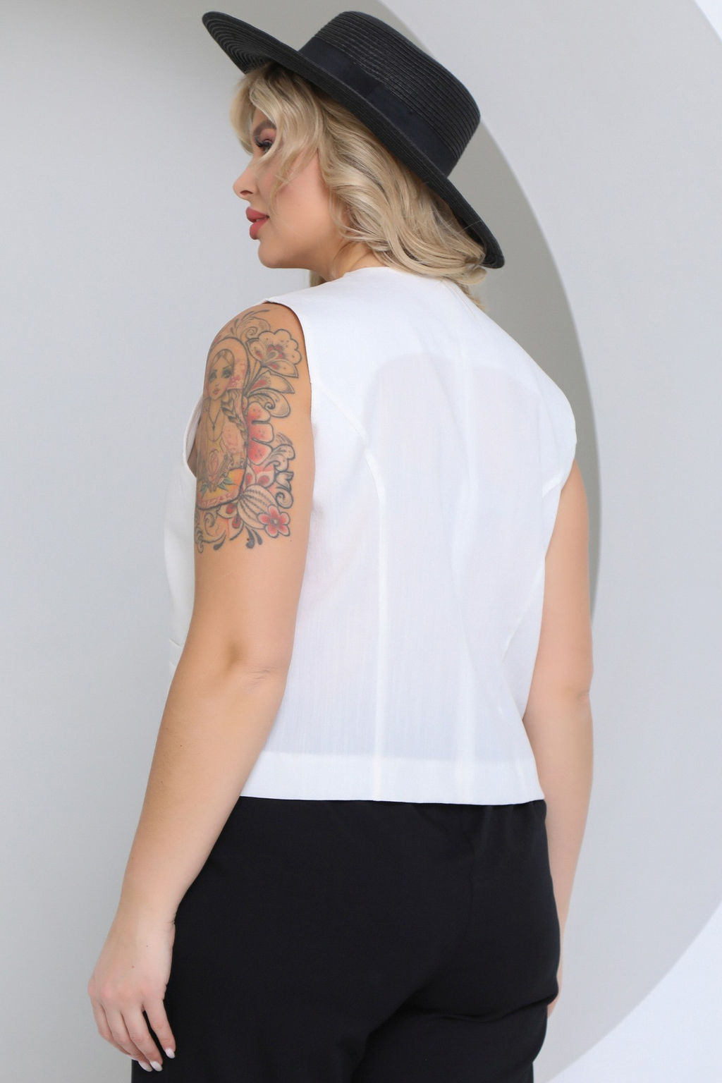 Жилет П-2241/5 Цвет:белый - Леди агата фото 9