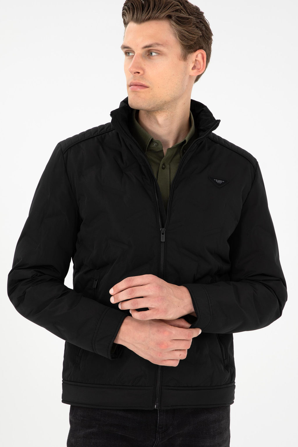 Мужское черное пальто Неожиданная скидка в корзине - U.s. polo assn фото 3