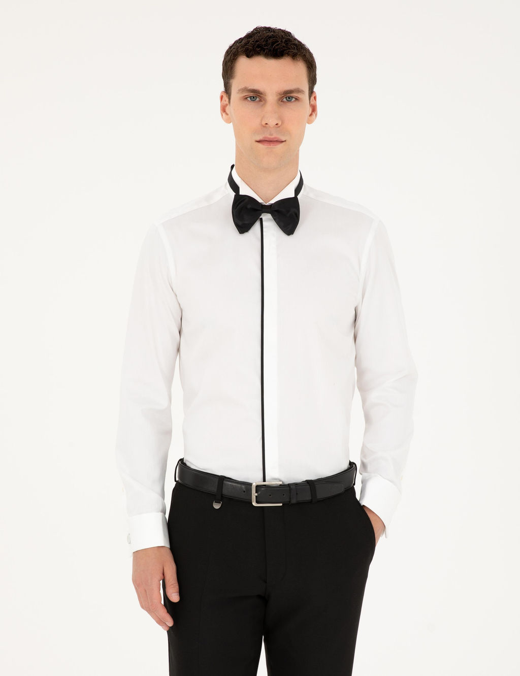 Beyaz Slim Fit Smokin G_mlek