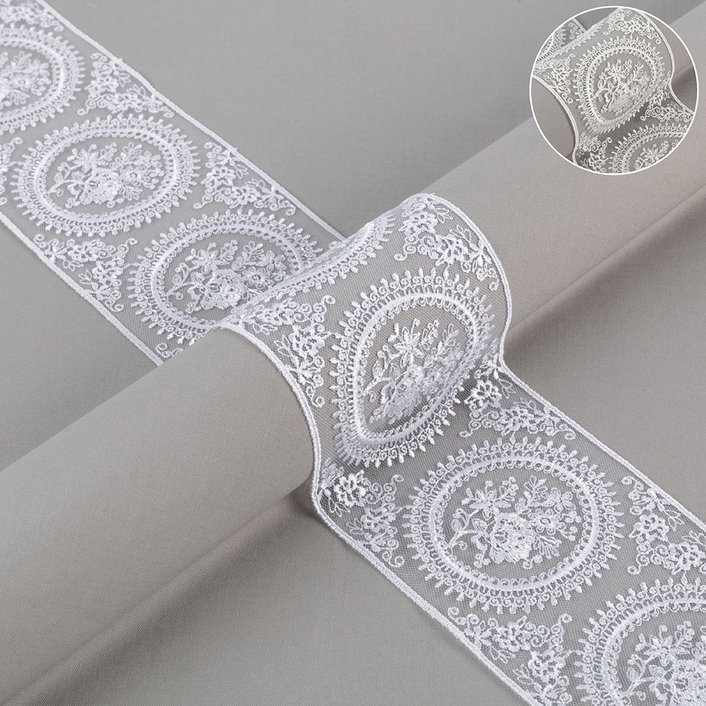 Кружево Gamma сетка 93 мм GKM-9301 в пакете 8.8 м 0.2 Турция