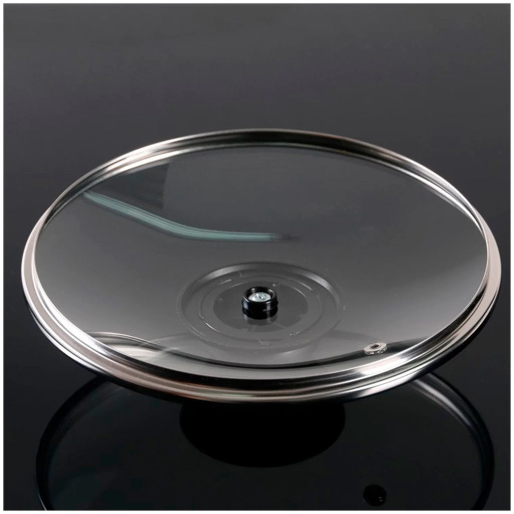 Крышка стекл. с мет.обод.с пароотводом д20 арт. KC-GTL20100/20110 БШК ОБКЛ