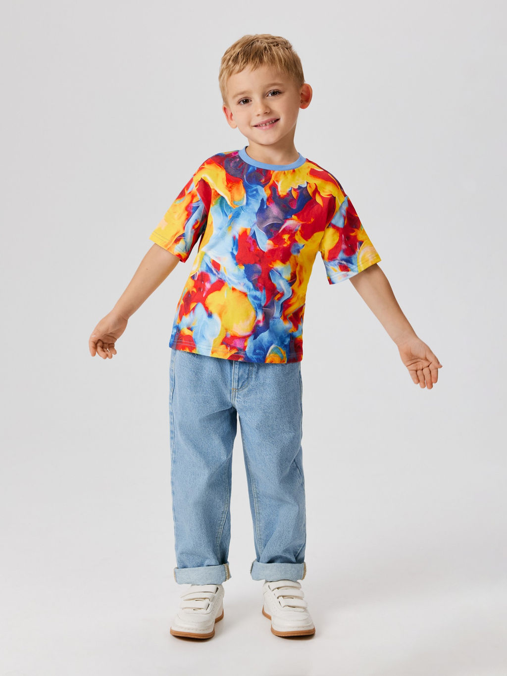 ACOOLA / Футболка детская для мальчиков Noel ярко-оранжевый  фото 2