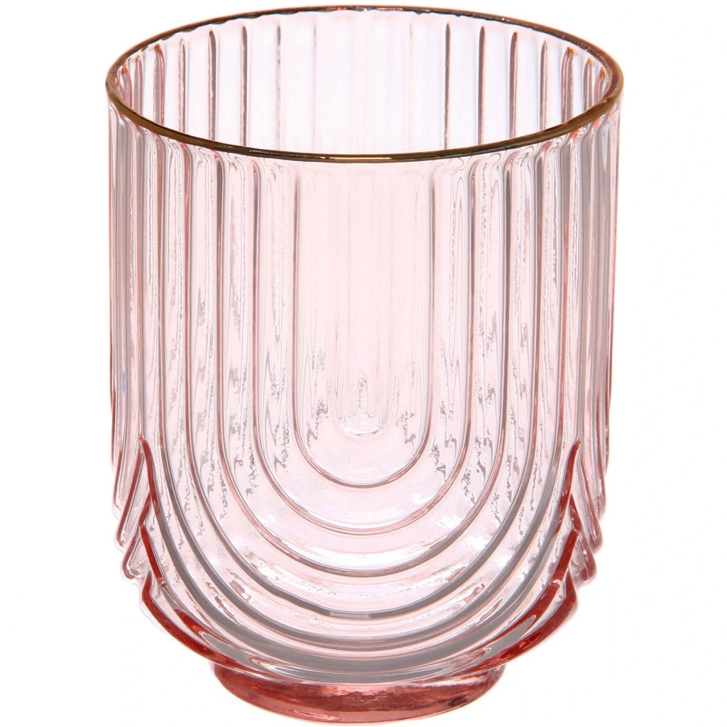 Стакан низкий 380мл "Enjoy Life" в наборе 6шт, цвет розовый