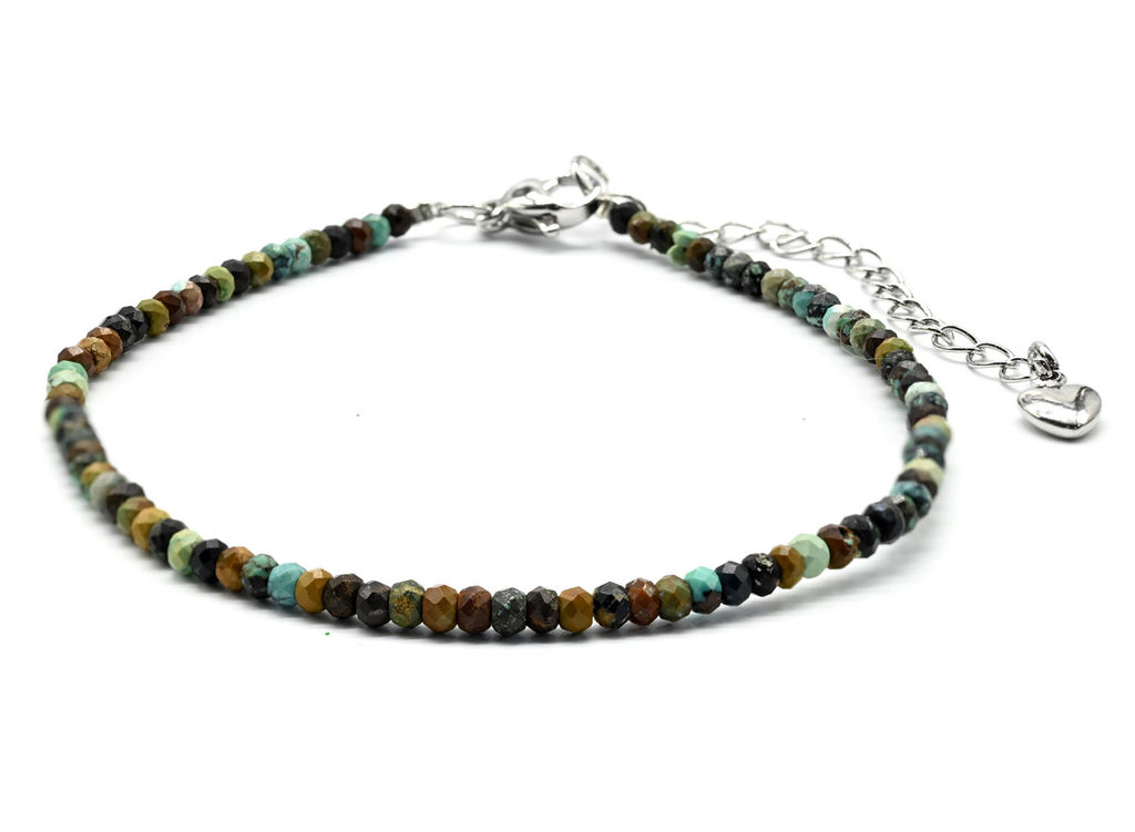 Браслет из граната зеленого рондель гр.3*2мм, 18см - Радуга камня фото 21