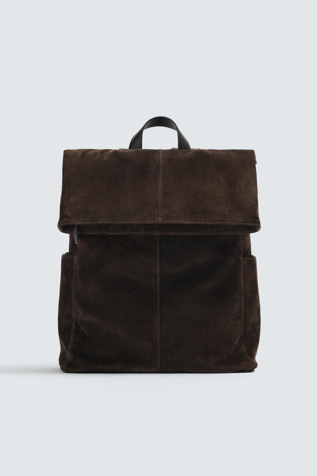 MOCHILA PIEL SOLAPA / Marr?n - Zara фото 5