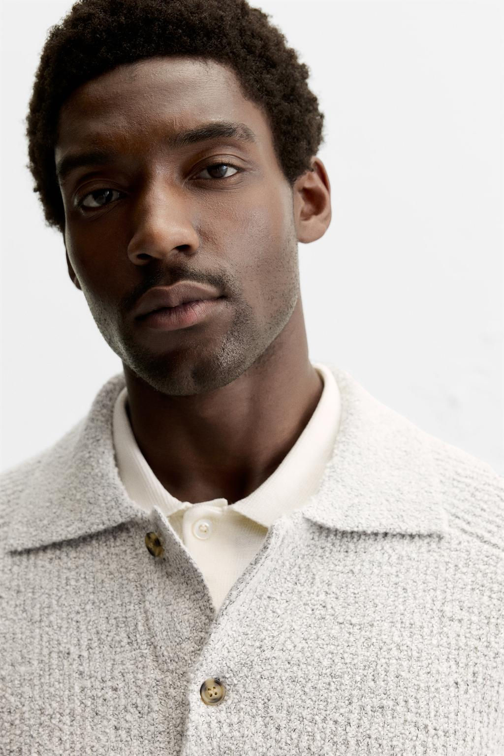 BOUCLE TEXTURED POLO SHIRT - Zara фото 5