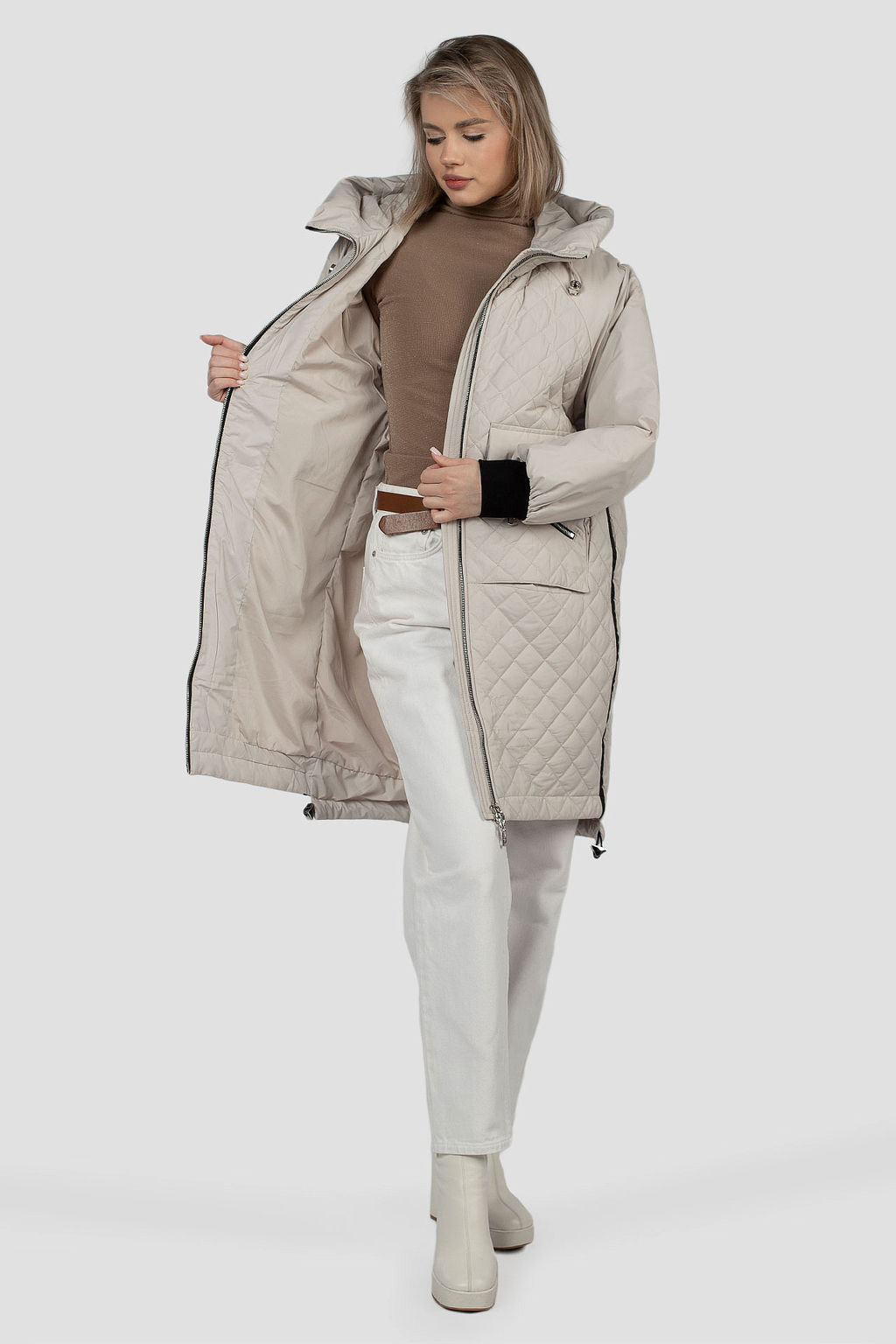 04-3006 Куртка женская демисезонная (Холлофайбер 100) - El podio фото 2