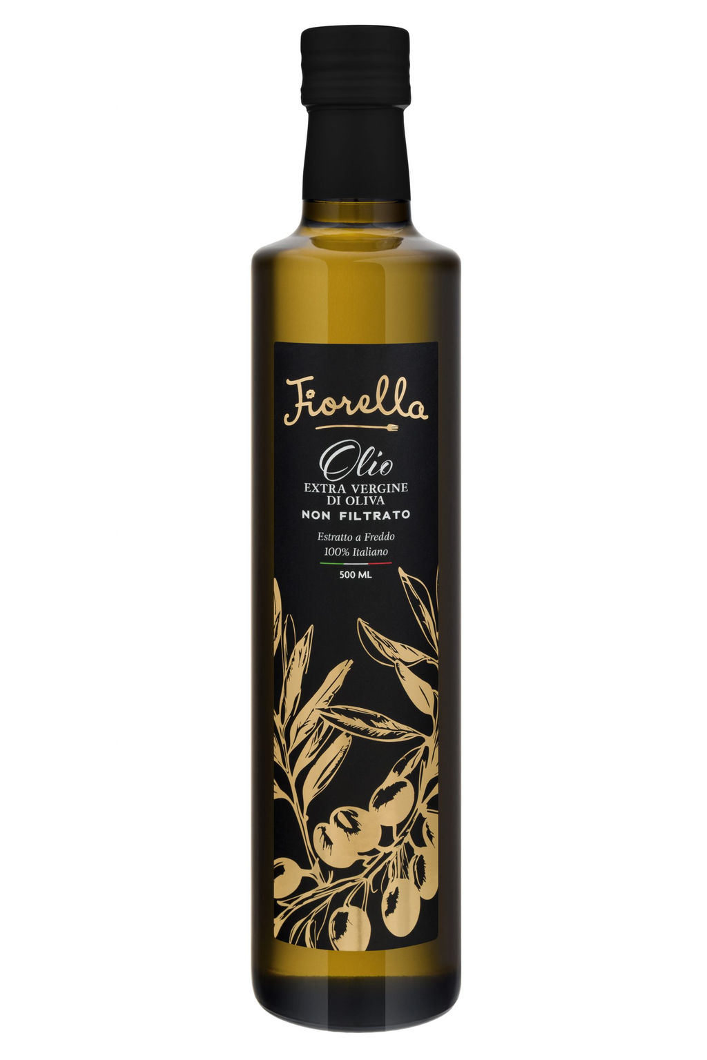 Масло оливковое Fiorella NON FILTRATO Extra Vergine 500 мл, стекло, Италия