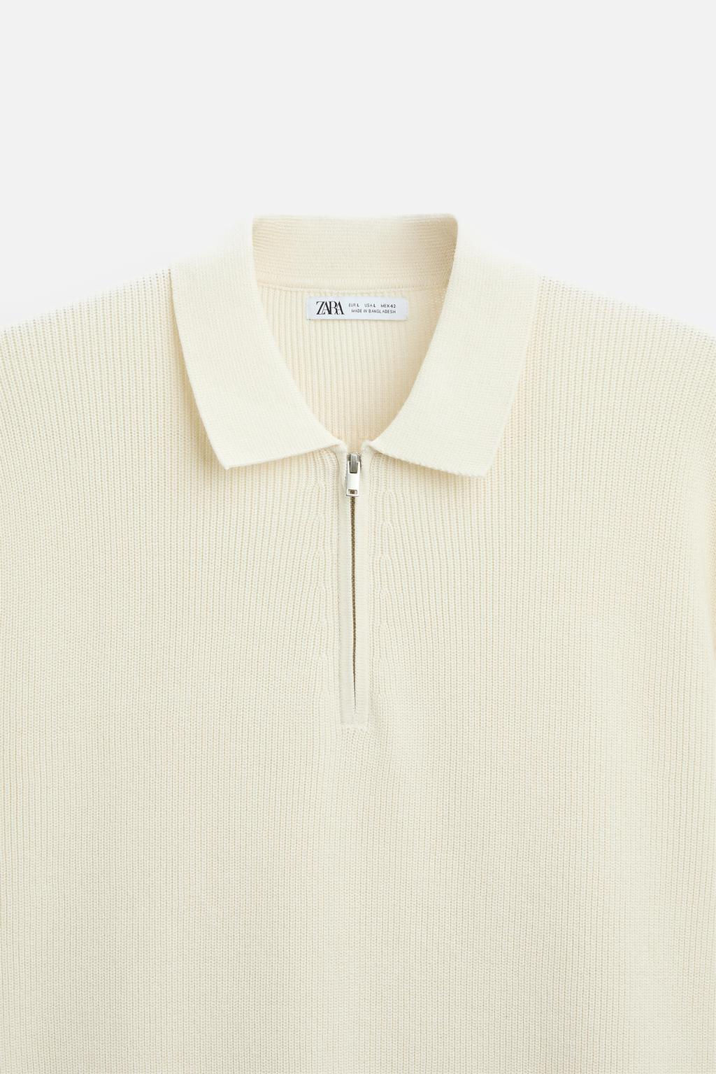 PURL KNIT POLO SHIRT - Zara фото 41