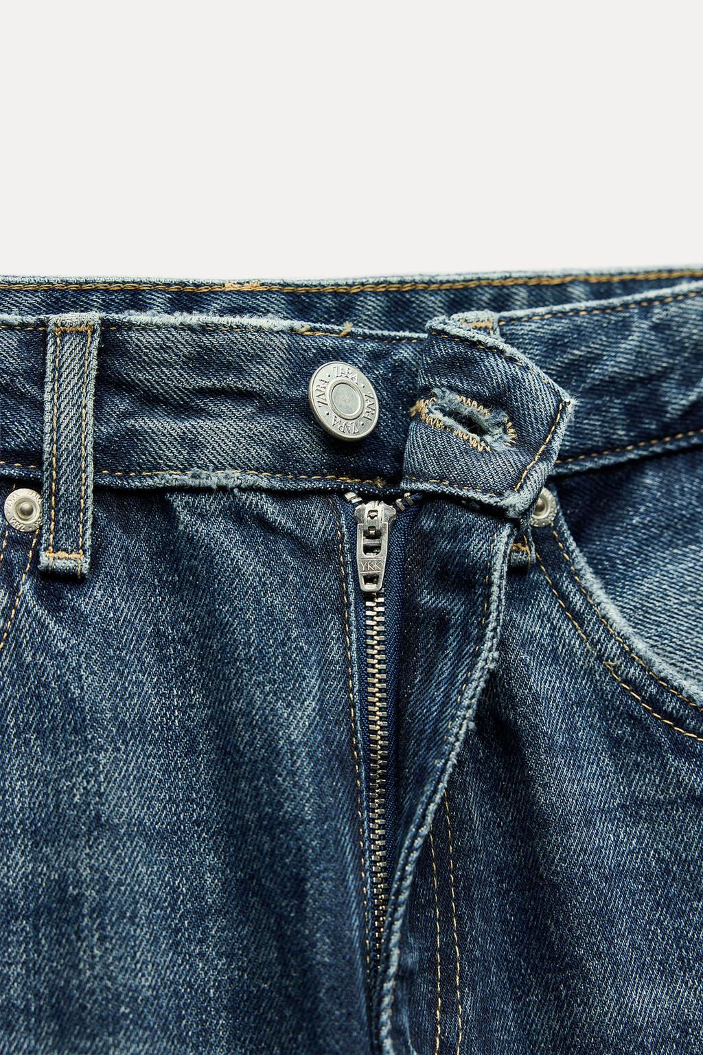 TRF BALLOON CURVED LEG MID-WAIST JEANS - Zara фото 19