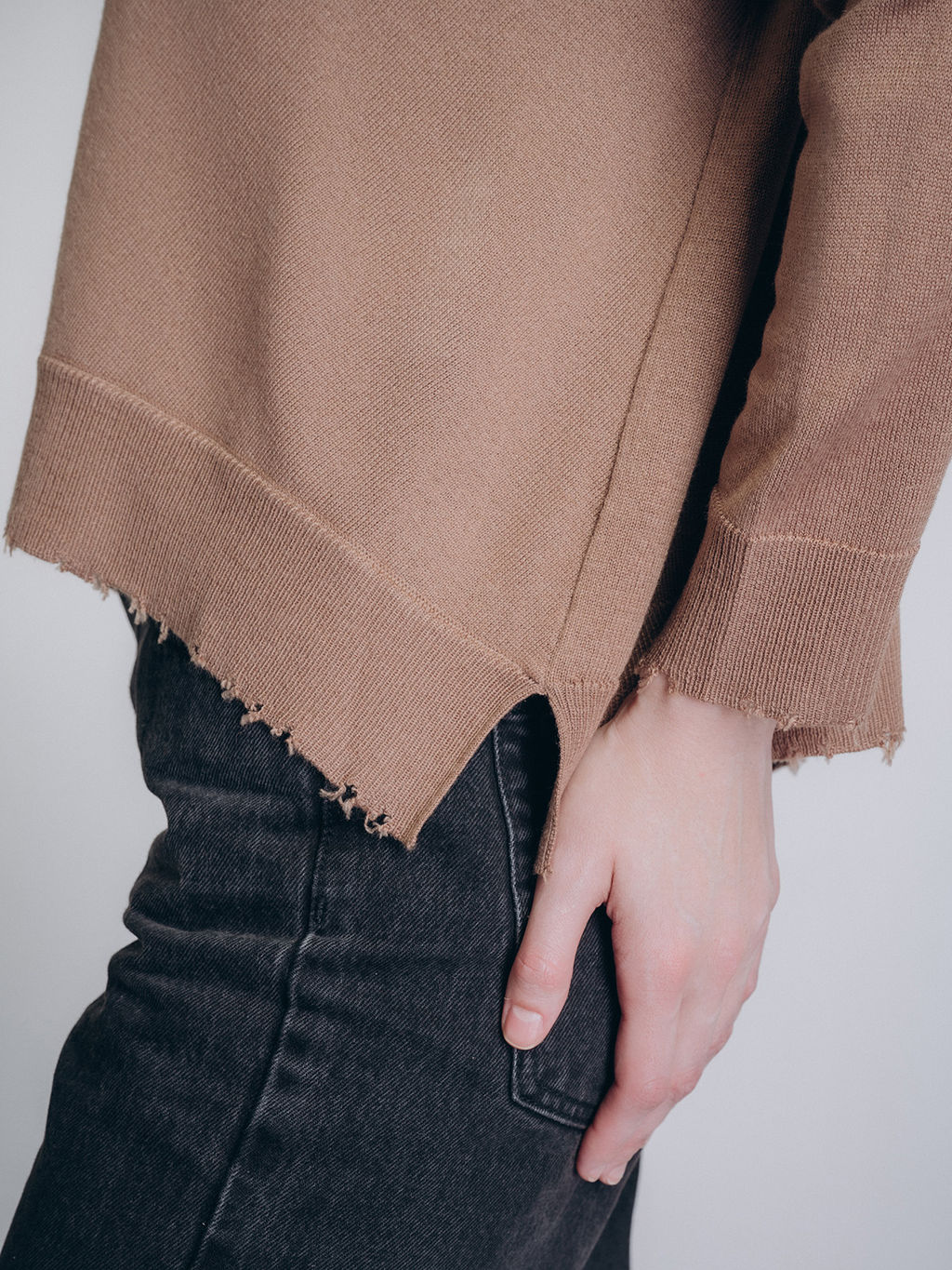 Женская кофта бежевого цвета (арт. 5218TCC) - Indefini фото 4