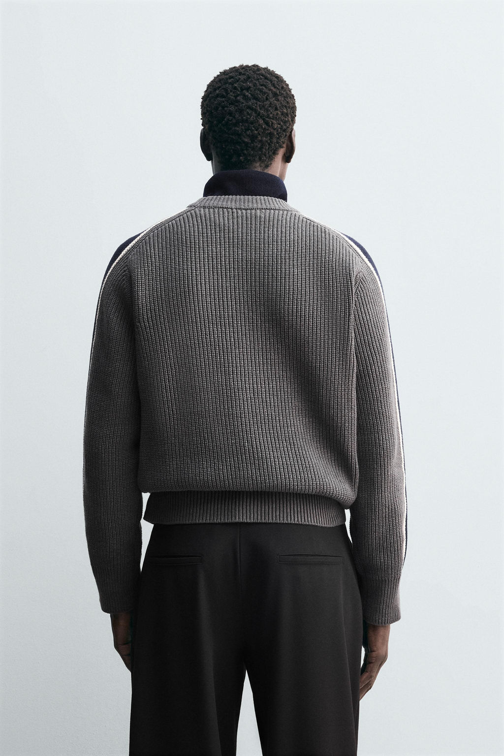 COLOUR BLOCK STRIPED SWEATER - Zara фото 3