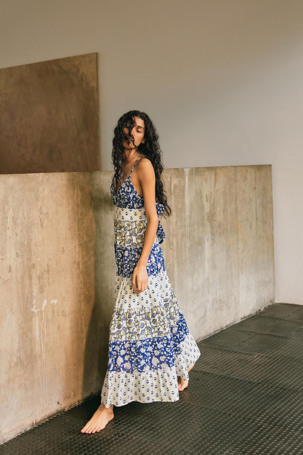 PATCHWORK PRINT PANEL DRESS - Zara фото 2