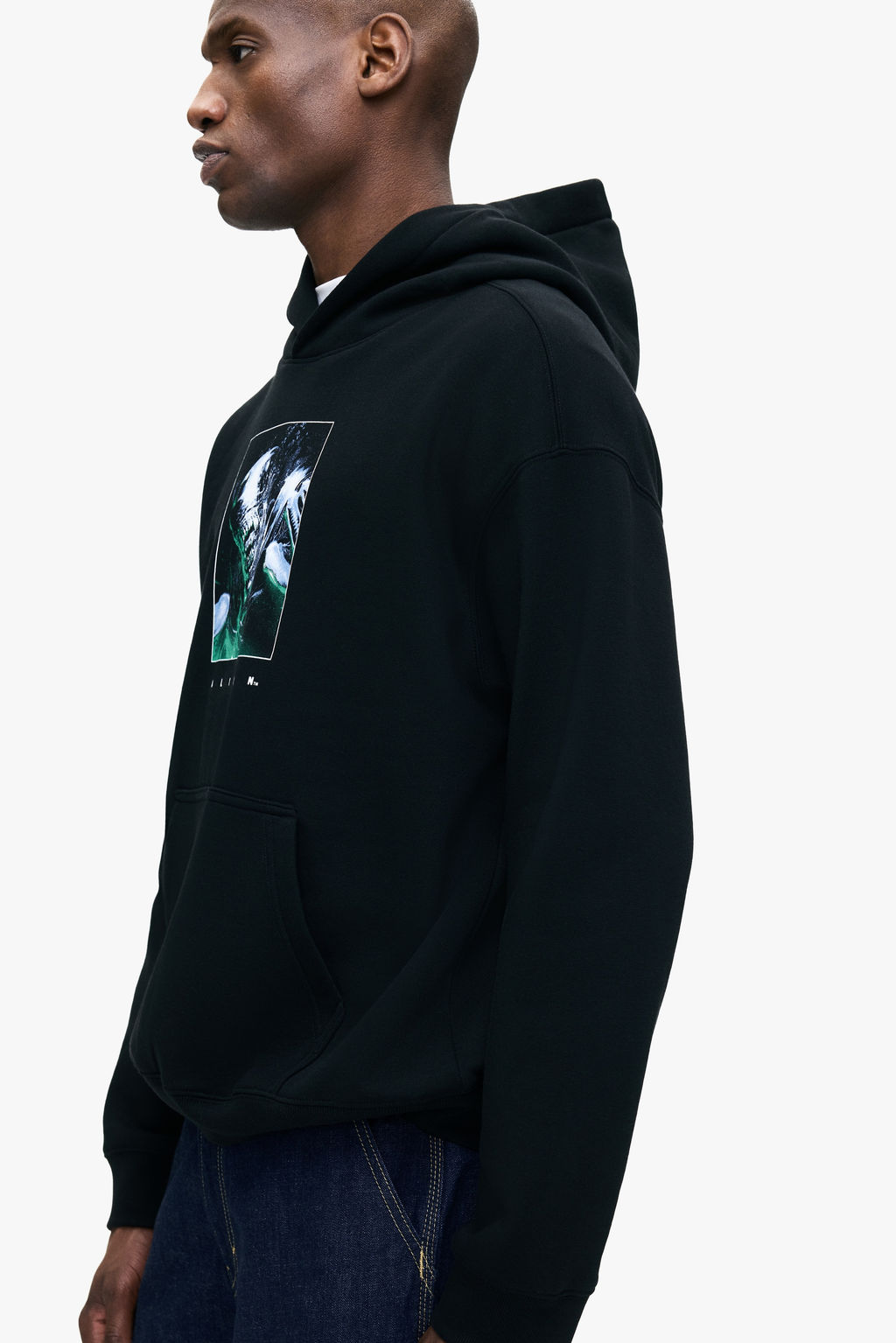Sudadera estampada con capucha Loose Fit - H&m фото 7