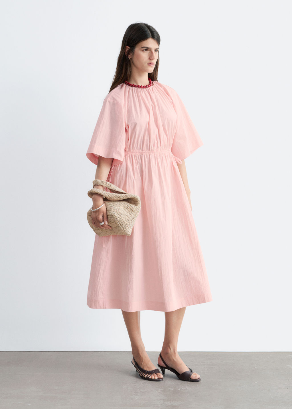 Vestido midi con cordones de ajuste - H&m фото 5