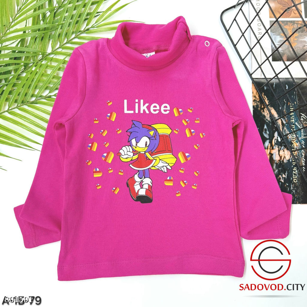 Водолазка для девочки с рисунком