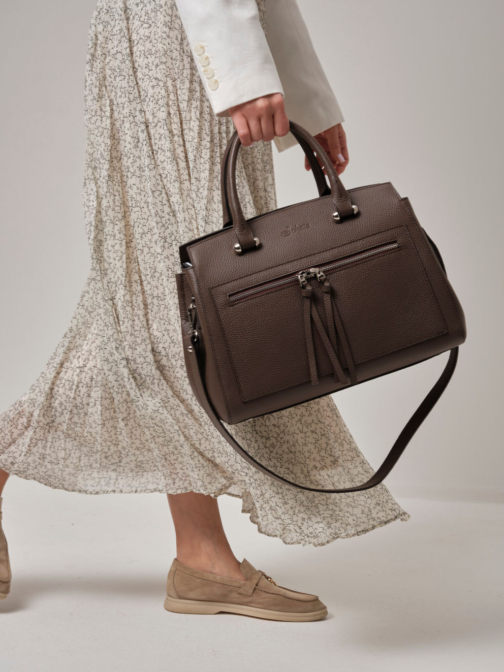 Сумка Schatz 40768 коричневый торф