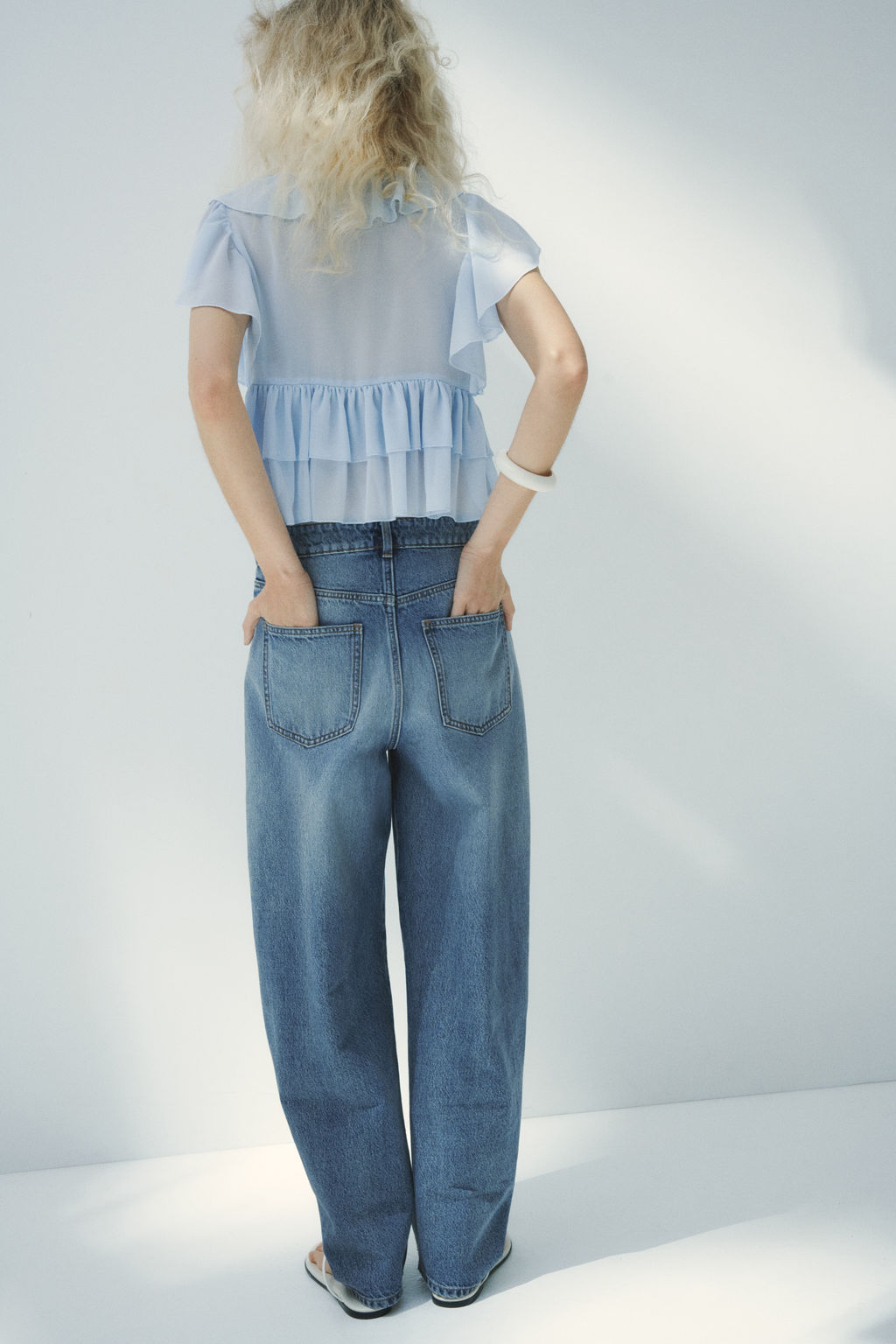 Barrel High Waist Jeans - H&m фото 11
