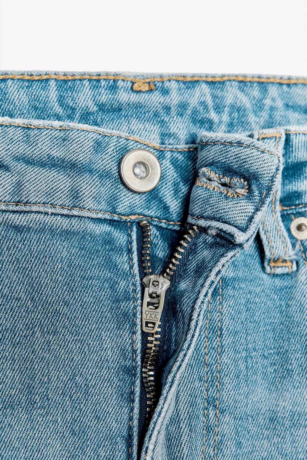 TRF CROPPED FLARE HIGH-WAIST JEANS - Zara фото 9