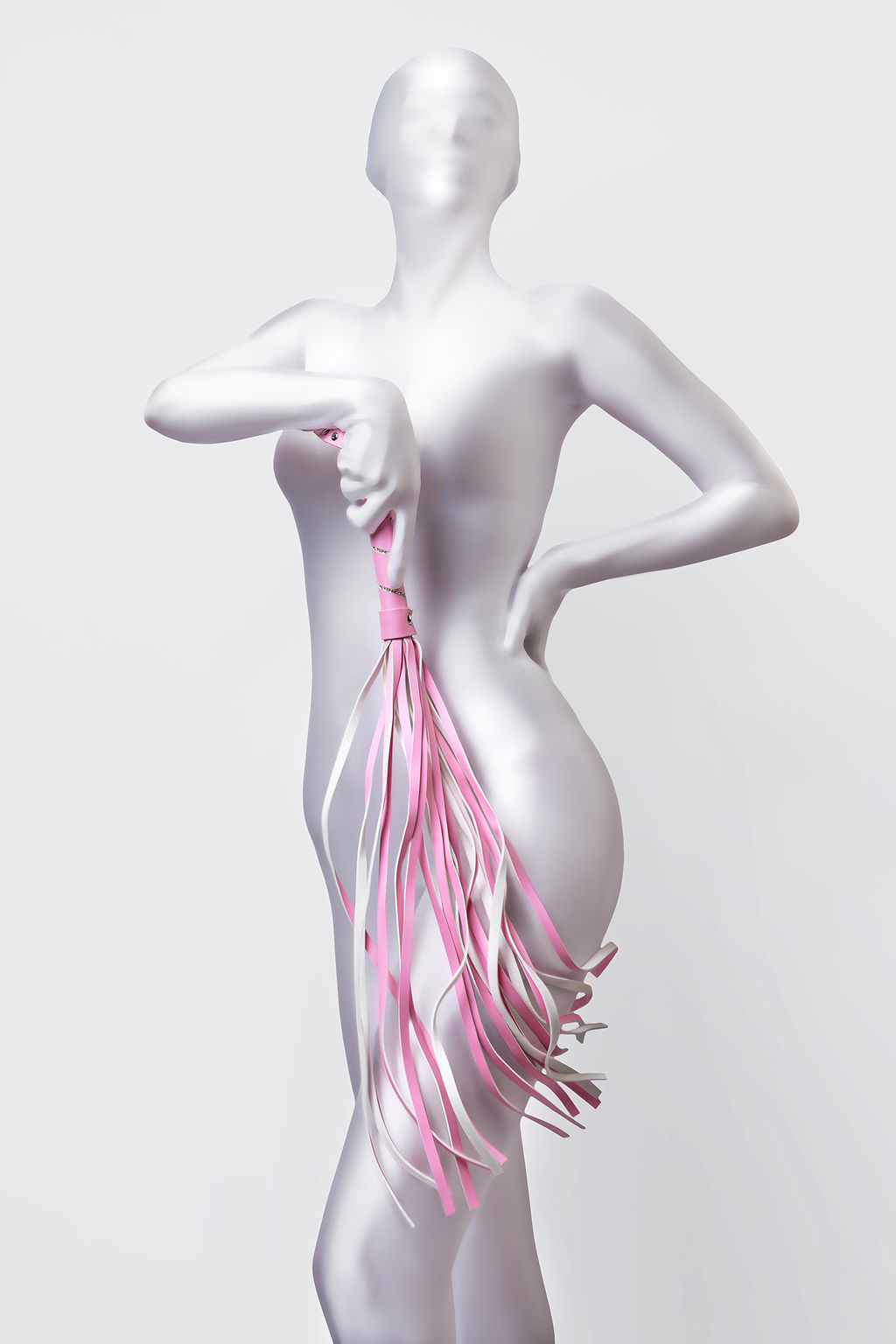 Флоггер Anonymo #0006, PU кожа, розовый, 64 см - Toyfa фото 2