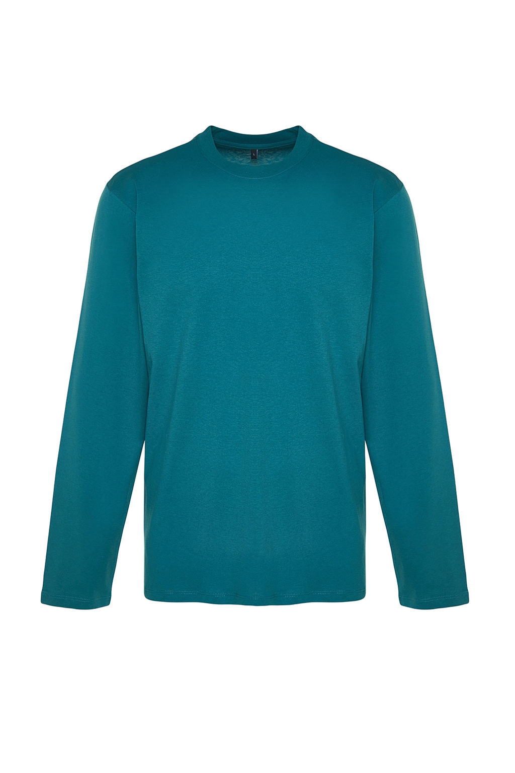 TRENDYOL MAN Gri-Indigo 2li Paket %100 Pamuklu Uzun Kol Regular/Normal Kesim Basic T-Shirt TMNAW24TS00001 - Trendyolmilla фото 4