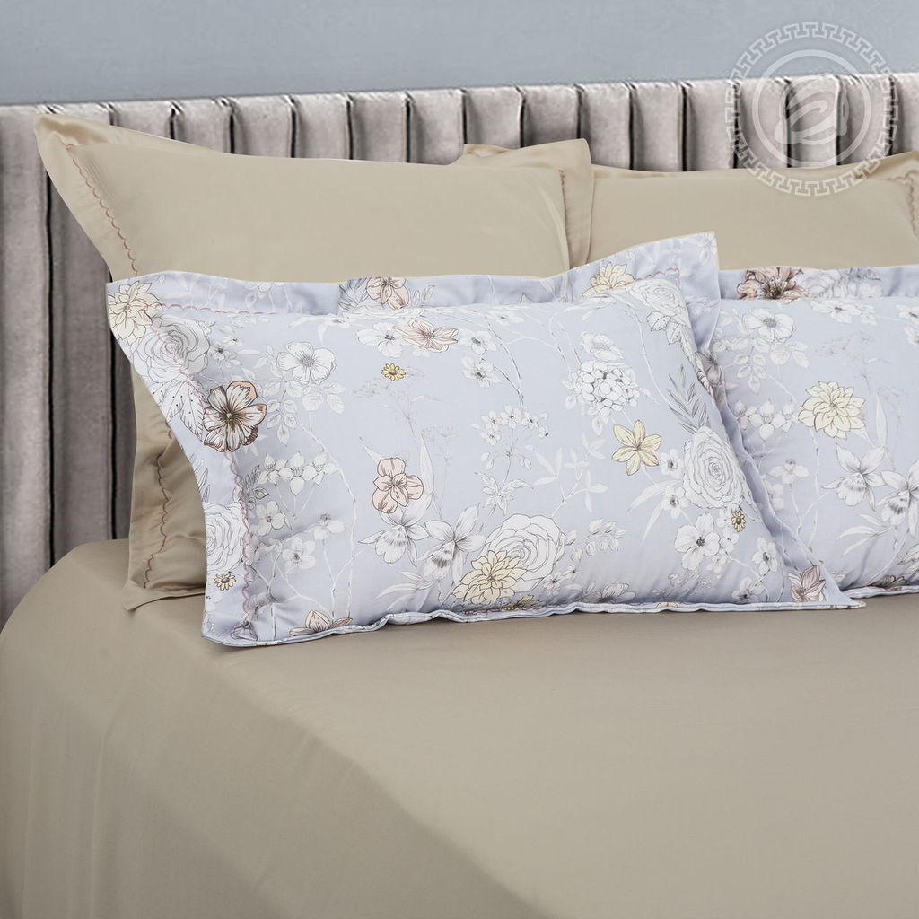 Постельное белье Шарлин (тенсель) Евро/Пододеяльник (молния, ушки): 1 шт.- 220*200; Простыня: 1 шт.- 260*240; Наволочка (молния, ушки): 2 шт.- 70*70; Наволочка (молния, ушки): 2 шт.- 50*70 Тенсел - Арт элегант фото 3