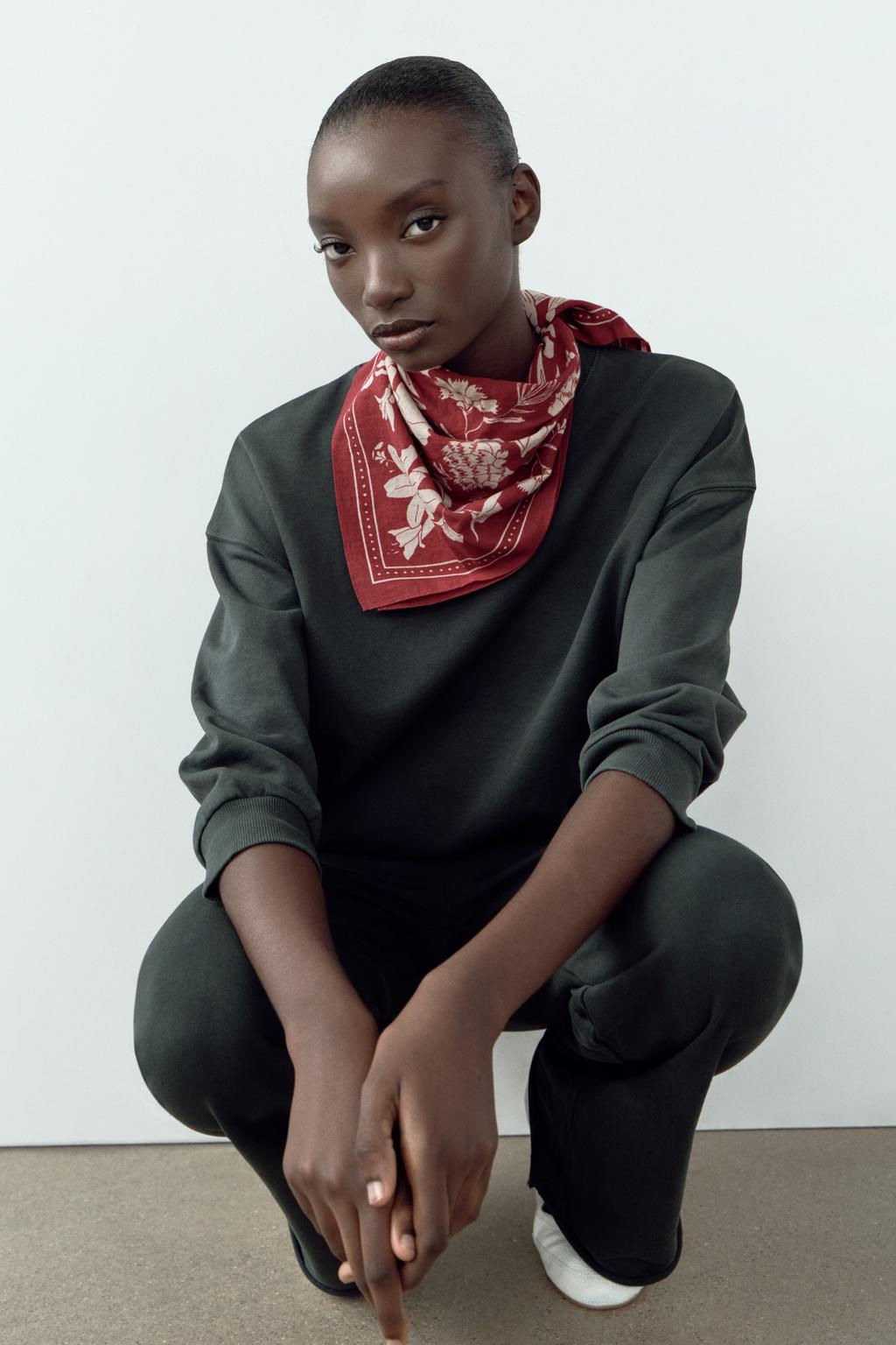 PRINTED COTTON SCARF