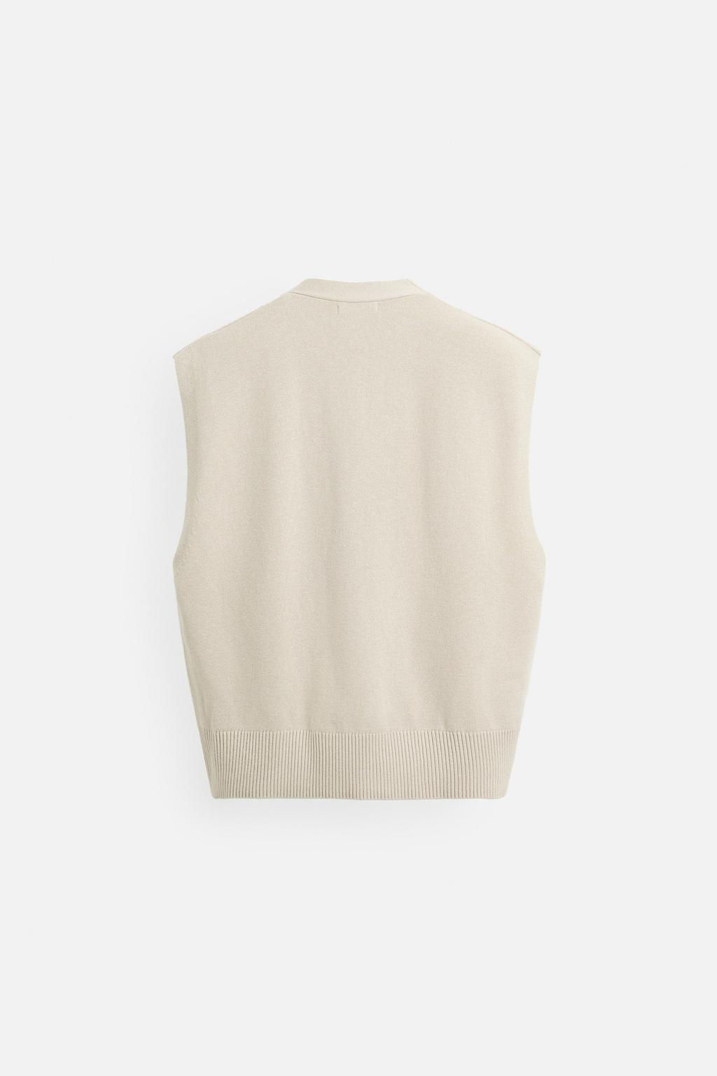 RIBBON KNIT WAISTCOAT - Zara фото 8