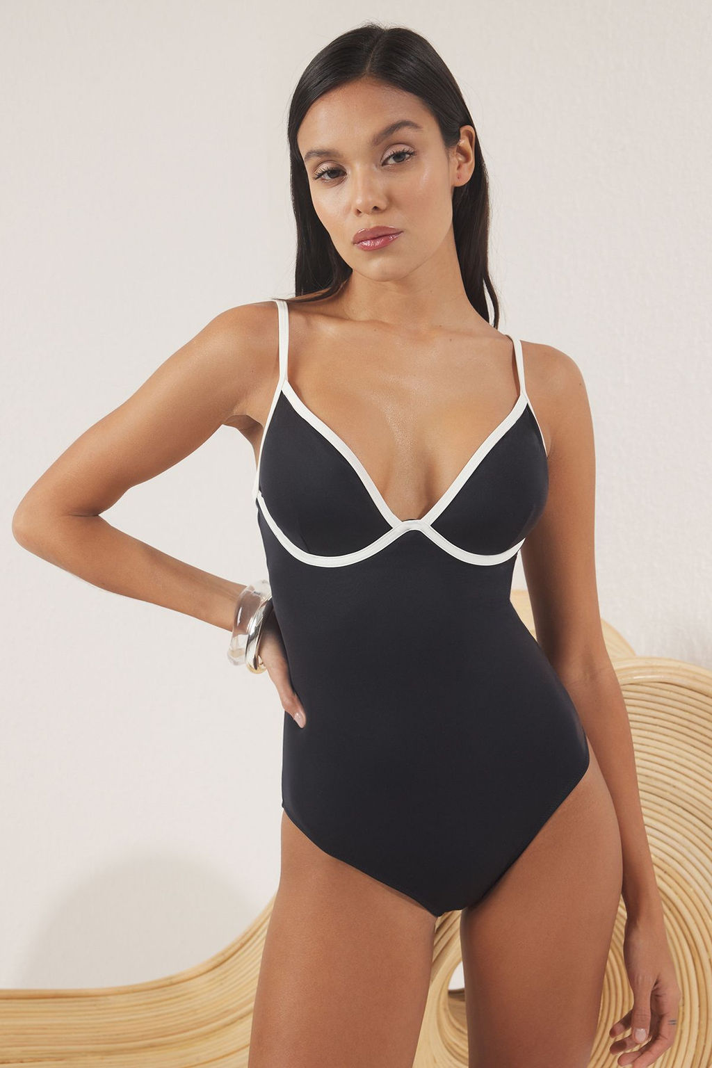 Trendyolmilla Siyah Balconette Biyeli Mayo TBESS25MA00125 фото 2