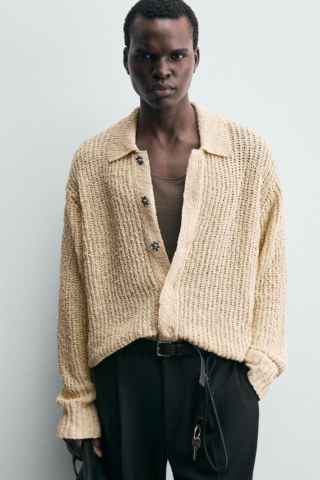 TEXTURED KNIT CARDIGAN - Zara фото 6