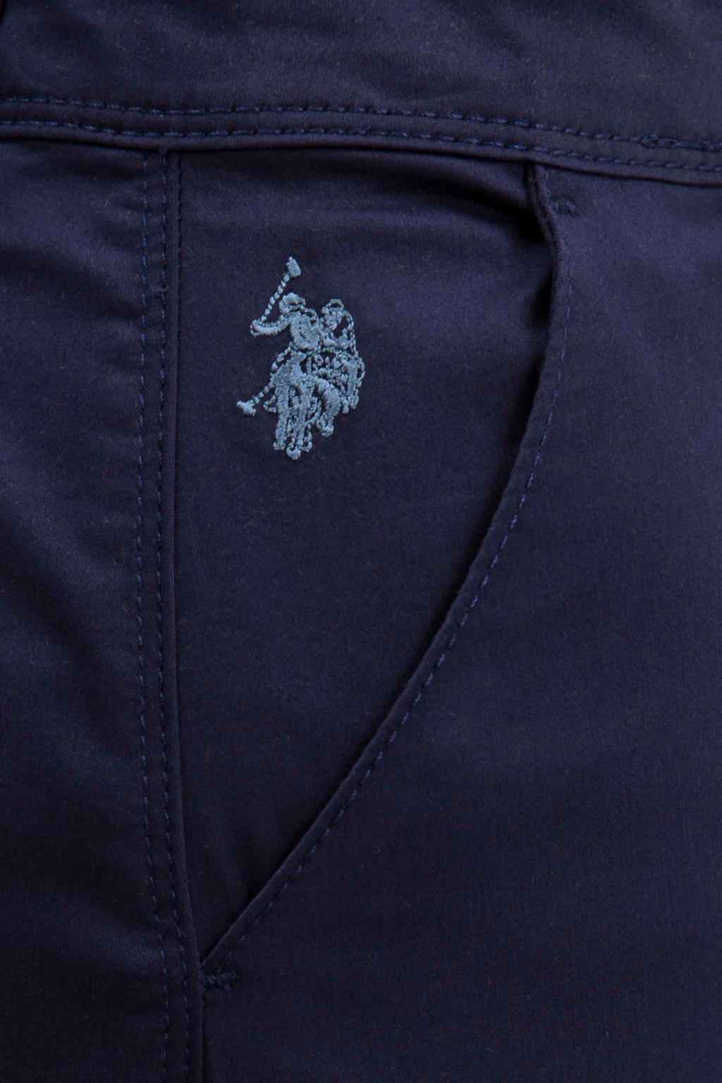 Женская темно-синяя тканая юбка Неожиданная скидка в корзине - U.s. polo assn фото 4