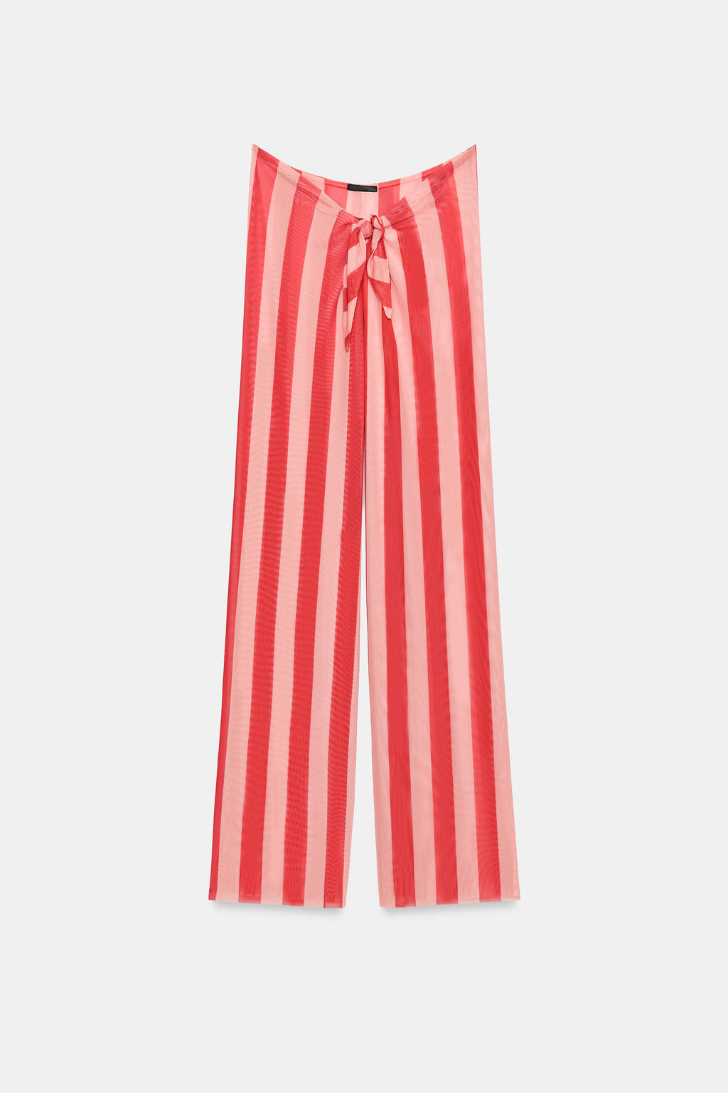PANTAL?N PAREO TUL ESTAMPADO RAYAS / Rojo / Coral