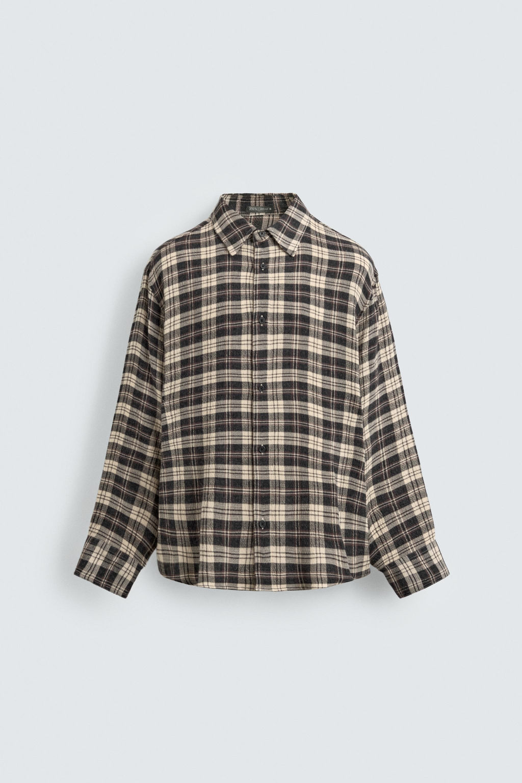 RELAXED FIT CHECK SHIRT - Zara фото 15