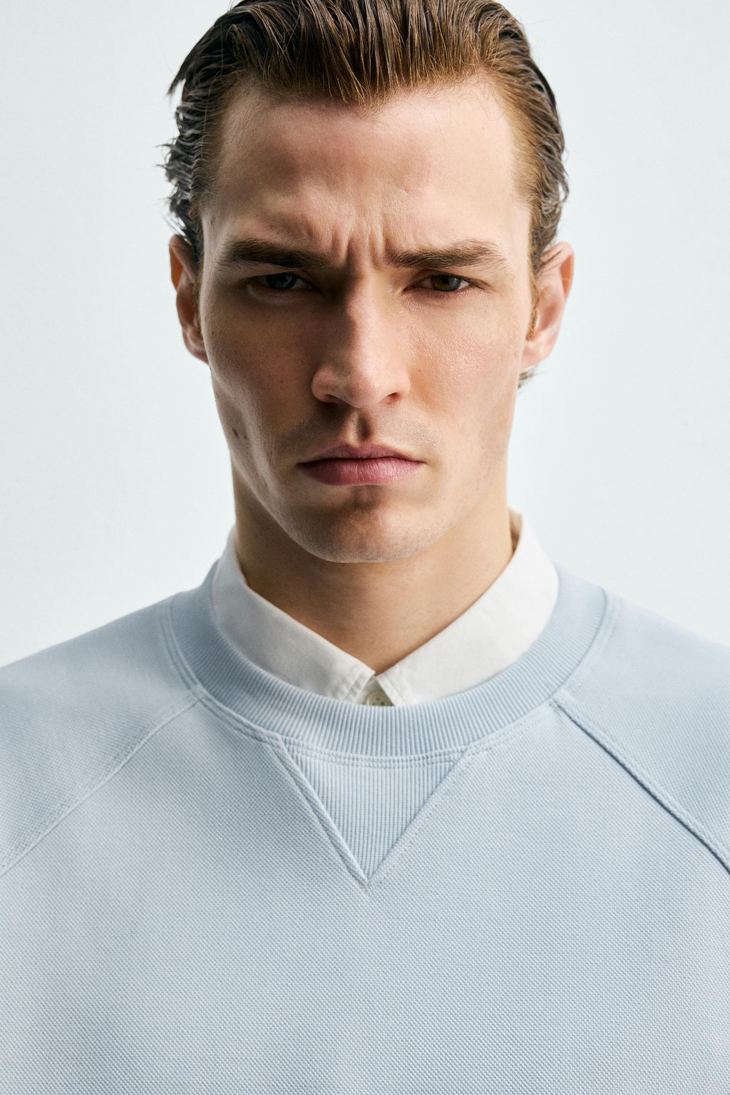 WASHED PIQU_ TEXTURED SWEATSHIRT - Zara фото 6