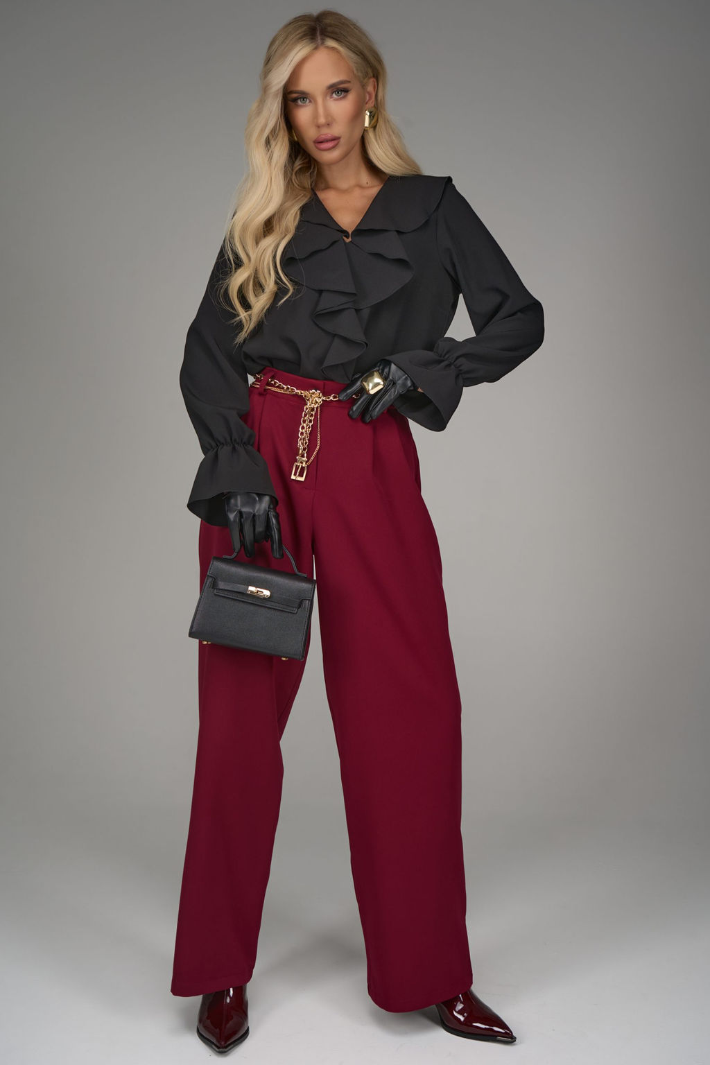 Блузка Мишель (чёрный) - Эльза фото 16