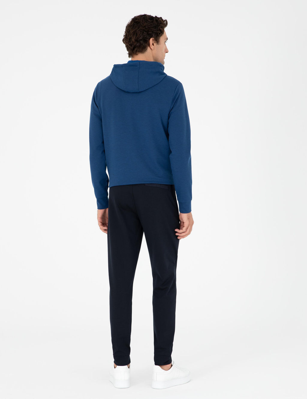 Lacivert Slim Fit Pa_as_ Lastikli Nerv_rl_ E_ofman Alt_