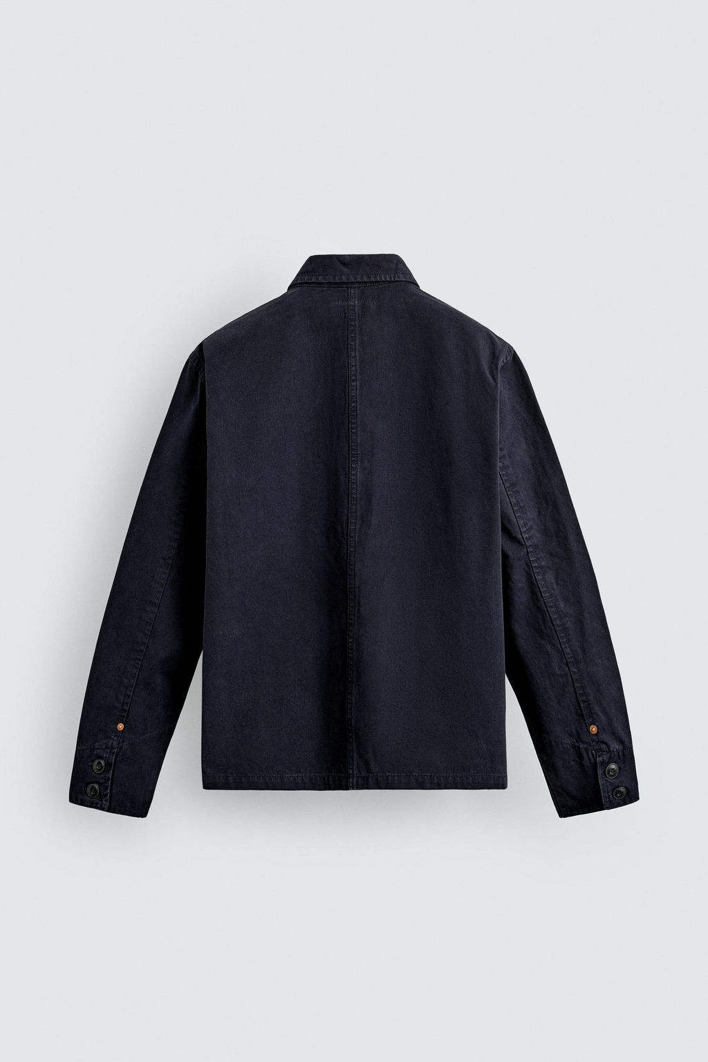 SOBRECAMISA DENIM REGULAR FIT / Azul noche - Zara фото 8
