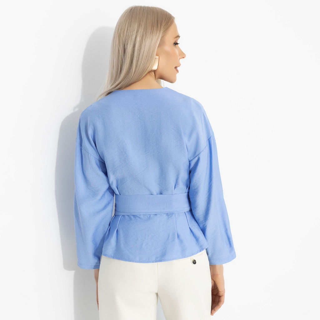 Блуза из вискозы, Восхитительные охваты (голубой рассветный) - Charutti фото 5