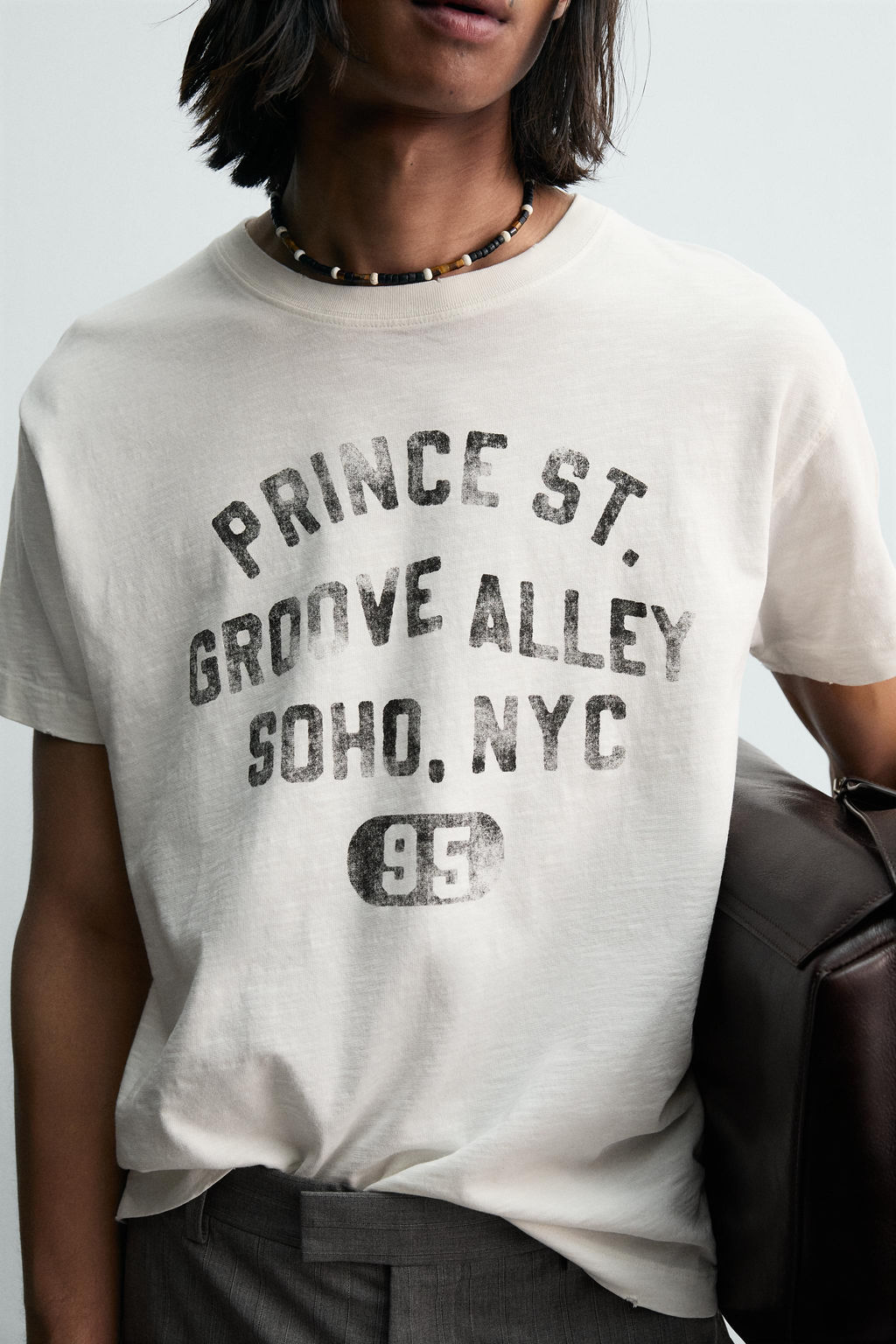BOXY FIT FADED SLOGAN T-SHIRT - Zara фото 5