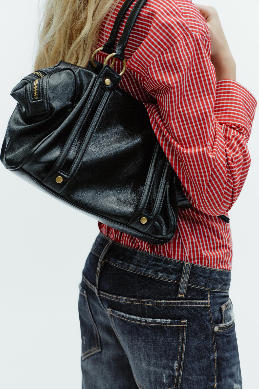 SHOULDER BAG WITH METAL DETAILS - Zara фото 10