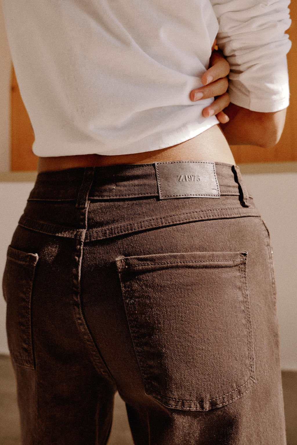 JEANS Z1975 CULOTTE TIRO ALTO COMFORT / Marr?n