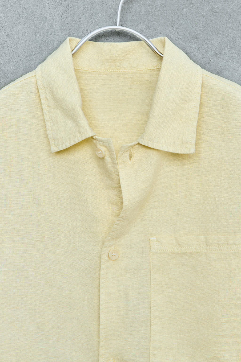 STORIESZ - CAMISA GARMENT DYE CON LINO Y ALGOD?N / Amarillo - Zara фото 3